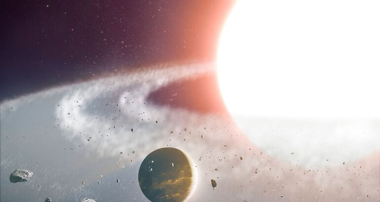 Descubrimiento imposible Un planeta orbita alrededor de una gigante roja  