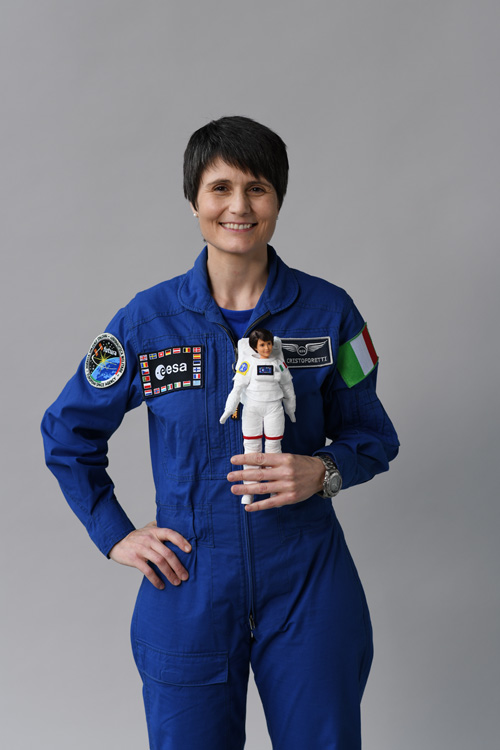 Samantha Cristoforetti, barbie astronauta