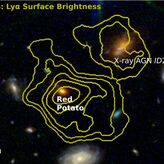 Descubren la galaxia patata roja una reliquia del universo primitivo que nos desafa