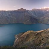 Los glaciares y las estrellas del Cajn del Maipo en Chile