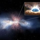 Detectan potentes vientos producidos por un agujero negro supermasivo