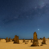 Los dedos que apuntan al cielo en el Parque Nambung en Australia