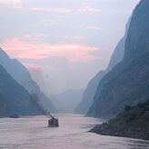 Atardeceres y estrellas en el valle del Ro Yangts en China