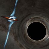 Dos agujeros negros gigantes se dirigen en espiral hacia una colisin