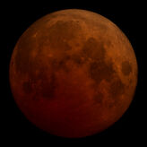 As se ha visto el espectacular eclipse total de luna de sangre
