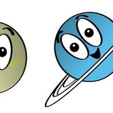 Venus y Urano los planetas que van a su bola