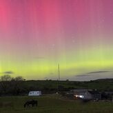 Auroras boreales sobre Reino Unido y Alemania