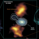 La peculiar morfologa de la regin central de la galaxia Taza de T