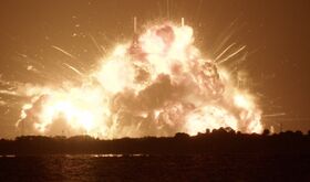 Una explosin sacude las pruebas del cohete New Glenn de Blue Origin