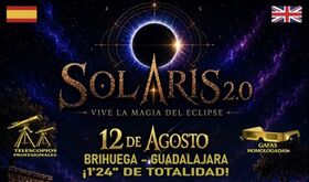 Solaris renace en Brihuega para celebrar el eclipse total de Sol del 12 de agosto
