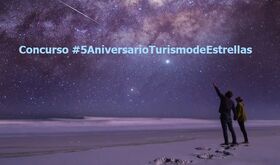 Gana un viaje de astroturismo con el 5 Aniversario de Turismodeestrellascom