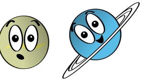 Venus y Urano los planetas que van a su bola