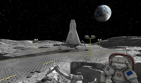 Lanzamos pregunta Sabes cmo se haran las carreteras en la Luna  