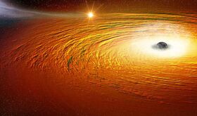 El viaje de 10000 millones de aos hacia el agujero negro supermasivo Sagitario A