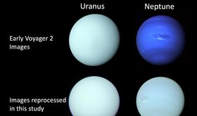 Te imaginas el aspecto real de Neptuno y Urano 