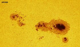 El Sol est on fire As es la mancha solar ms grande del Ciclo Solar 25  