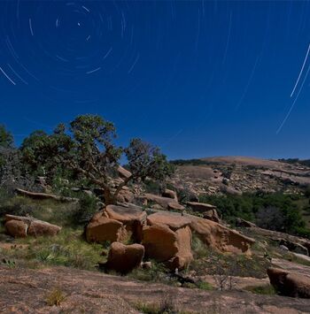Una Roca Encantada para observar las estrellas en Texas
