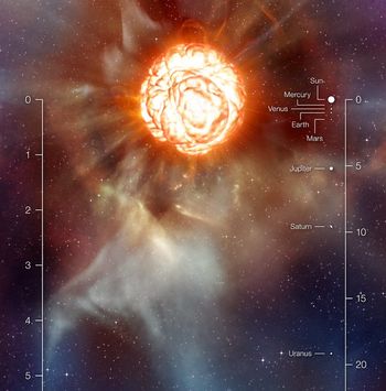 Nuevas imágenes muestran que Betelgeuse cambia de brillo y forma