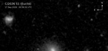 Euclid buscaba galaxias lejanas y encontr un cometa desconocido