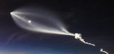 Era un ovni No el nuevo lanzamiento de SpaceX