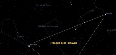 Qu estrellas forman el tringulo de la primavera