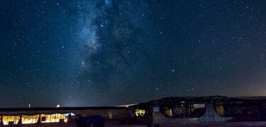 Observacin de estrellas desde el Crter Ramon