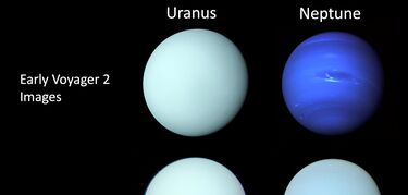 Te imaginas el aspecto real de Neptuno y Urano 