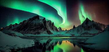 Auroras boreales Groenlandia 