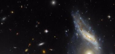 Hubble nos deja dos imgenes monstruosas sobre galaxias  