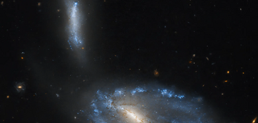 Nuevas imgenes de galaxias centelleantes tomadas por Hubble 