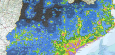 Catalua presenta su primer mapa global de contaminacin lumnica con alta precisin