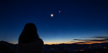 El baile de la Luna y Marte iluminar las noches de julio