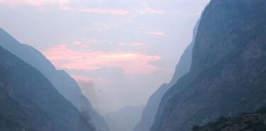 Astroturismo en China estrellas sobre el valle del ro Yangts