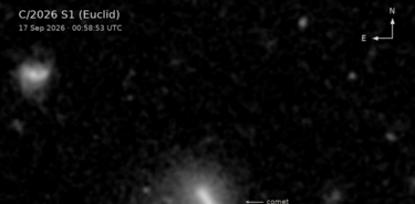Euclid buscaba galaxias lejanas y encontr un cometa desconocido