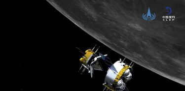 La sonda lunar china Change 5 est regresando a la Tierra con rocas lunares