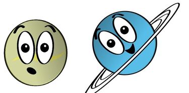 Venus y Urano los planetas que van a su bola