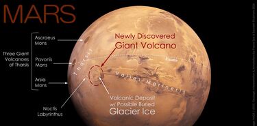 Un gigantesco volcn en Marte oculto a plena vista