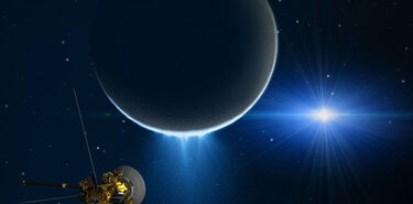 Agua va  El viaje de Cassini hasta Encelado