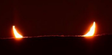 Las imgenes ms impactantes del Eclipse Parcial de Sol compartidas en redes