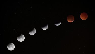 Superluna y eclipse