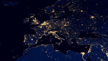 Contaminación lumínica en Europa
