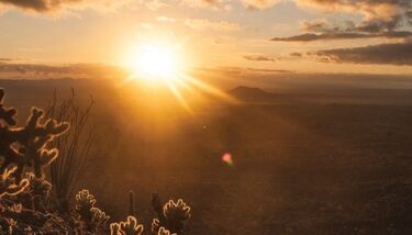 El Pinacate  amanecer