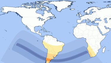 Camino eclipse solar 14 diciembre 2020