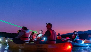 kayak nocturno star party arenas