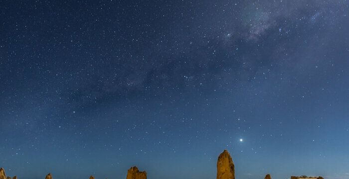 Los dedos que apuntan al cielo en el Parque Nambung en Australia