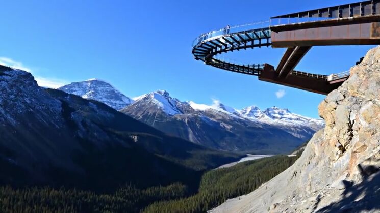 Mirador a los glaciares en el Parque Nacional jasper