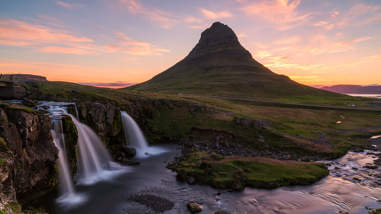 Kirkjufell aurora boreal