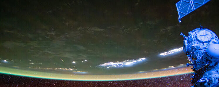 Una astronauta de la ESA fotografa una Lrida desde la rbita terrestre