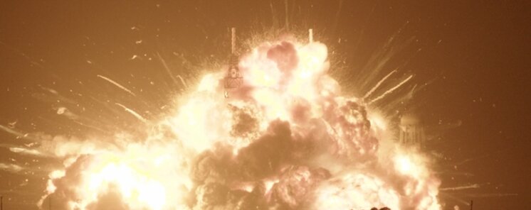 Una explosin sacude las pruebas del cohete New Glenn de Blue Origin
