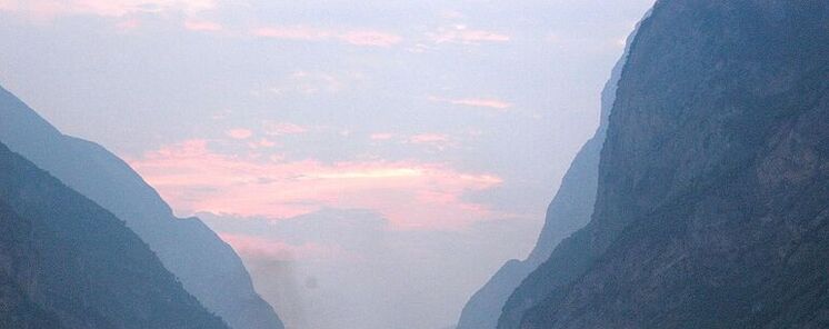Astroturismo en China estrellas sobre el valle del ro Yangts